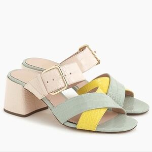 J.Crew pastel Penny slide sandals size 7 NWOT